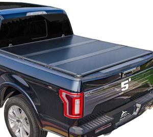 Whalemotor Hard Folding Truck Bed Tonneau Cover Compatible with Toyota Tacoma 2016-2025 5 ft Short Box w/or w/o Deck Rail System, Tri Fold Style