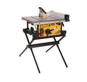 DeWalt 10&#34;corded JOBSITE table saw with scissor stand DWE7491X