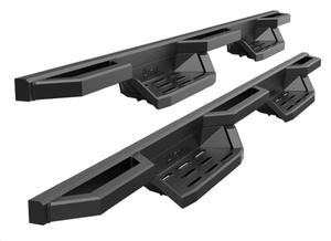APS 304 Stainless Steel 6.5in Nerf Bars Pocket Steps Square Tube Rocker Guards Compatible with Chevy Silverado GMC Sierra Crew Cab 19-25 - Damaged box end with small damage as shown