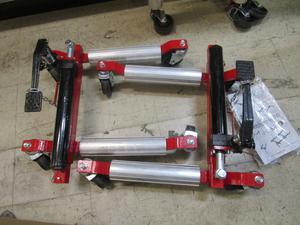 2PCS Car Wheel Dolly, 1500 LBS Capacity Car Dolly with Hydraulic Tire Jack for Vehicle Positioning for Truck RV Trailer