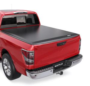 MOSTPLUS 6.5FT Soft Roll-Up Tonneau Cover For 2004-2015 Nissan Titan Short Truck Bed - open box, return - appears unused/uninstalled