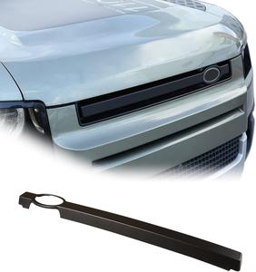 Front Grille Trim Strips For Land Rover Defender 90 110 2020-2022 Grille Trim Strips Cover Frame Car Decorations Stickers (Matte Black)