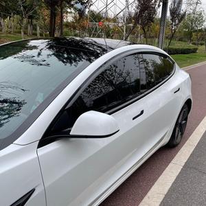 $36.99-Open Box, Side Window Wind Deflector,4pc Outside Mount Style Nice Sun Rain Guards Set,Dark Smoke Window Shade Visors fit for 2017-2023 Model 3