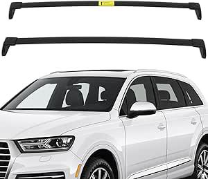 $103.96 | Open Box | *OCPTY Roof Rack Cross Bars Fit for Audi Q7 2016 2017 2018 2019 2020 2021 Luggage Racks Rooftop Cargo Carrier Bag Luggage Kayak Canoe Bike Snowboard Skiboard(Fits Side Rails Models ONLY)