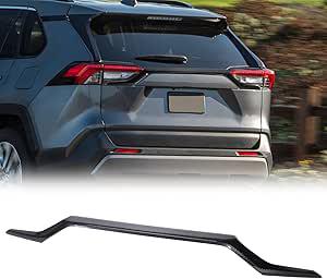 New | *Rear Trunk Lid Molding for Toyota RAV4 2019 2020 2021 2022 2023 Carbon Fiber Pattern Rear Door MoldingTailgate Strip Cover