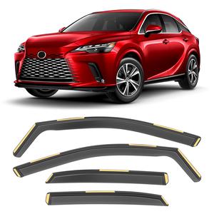 New | *Shatterproof in-Channel Window Rain Guards for 2023-2025 Lexus RX 350 350H 450H 500H, Extra Durable Window Deflectors, Vent Window Visors for Cars, Vent Deflector, 4pcs