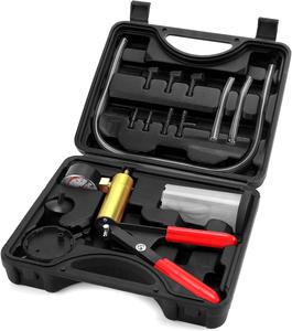 New | *2 in 1 Brake Bleeder Kit Hand held Vacuum Pump Test Set for Automotive with Protected Case,Adapters,One-Man Brake and Clutch Bleeding System (Black)
