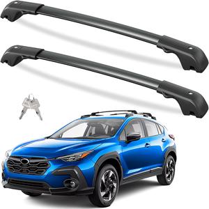 New | *Lockable 220lbs Roof Rack Cross Bars Compatible with Subaru Crosstrek 2024 2025 Limited/Premium/Sport (Not for Wilderness) with Side Rails, Aluminum Roof Crossbars Rooftop Luggage Racks
