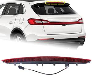 New, *3rd Brake Lamp Compatible for 2016 2017 2018 Lincoln MKX LED Stop Light High Mount Third Brake Light With Bulbs and Harness FA1Z-13A613-AB FA1Z13A613AB