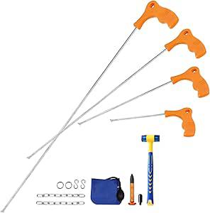 New, *WHDZ Paintless Dent Repair kit Car Body Dent Removal Tools Whale Tail Dent Removal Rod Set for Door Dings Hail Damage