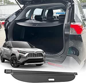 New, *for 2019-2025 Toyota RAV4 Cargo Cover, (Leather) Cargo Cover for Toyota RAV4 2025 Accessories 2019 2020 2021 2022 2023 2024 Trunk Organizer Rear Trunk Security Shielding Shade