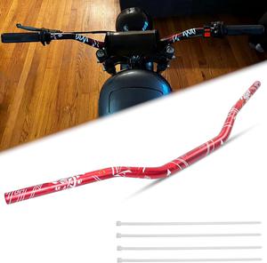 New | *Universal 28mm 1/1/8&#34; Dirt Bike Handlebars, Upgraded Pit Bike Handlebar for Motocross CRF YZF KXF KLX RMZ DRZ Pit Dirt Bike ATV Quad (Red) | (Black color)