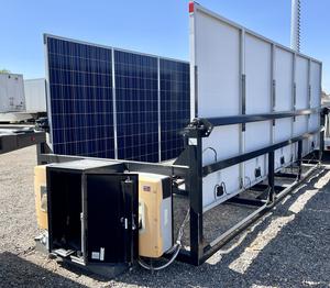 10 Solar Panels on Metal Frame with Batteries and other Miscellaneous Solar Power Items -No Reserve- - Sold at AuctionAZ for $2,200