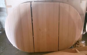 BRAND NEW! - Lorts High-End Furniture - Table Large Leaf Round 42&#34; 2 - MSRP $595 (See Pictures for details)