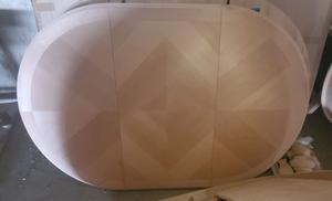 BRAND NEW! - Lorts High-End Furniture - Table Large Leaf Round 42&#34; 3 - MSRP $595 (See Pictures for details)