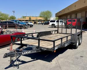 2011 Lamar Trailers 16FT Tandem Axle Trailer with Ramp Gate VIN# 5RVSL1623BM005290**NO BUYER'S PREMIUM - BANKRUPTCY SALE SUBJECT TO TRUSTEE APPROVAL**