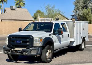 2014 Ford F-550 Super Duty 4X4 4 Door Crewcab Utility Bed Truck Reserve- - Sold at AuctionAZ for $17,750