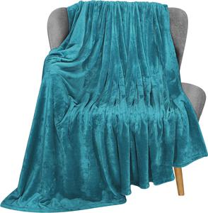 Utopia Bedding Fleece Blanket King Size Turquoise 300gSM Luxury