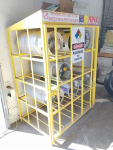 Yellow LP Tank Storage Cage (Propane Tanks NOT Included)
