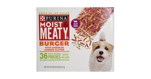 Purina Moist and Meaty Burger with Cheddar Cheese Flavor Dry Soft