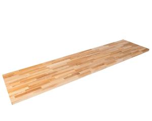 HARDWOOD REFLECTIONS Unfinished Ash Solid Wood Butcher Block Countertop With Eased Edge, 4 ft. L x 25 in. D (Retail $234.00)