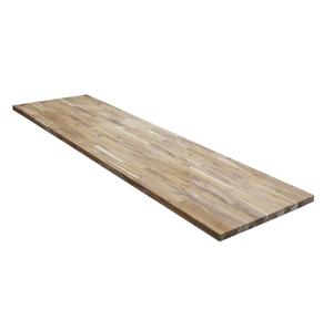 Hampton Bay Unfinished Teak Solid Wood Butcher Block Countertop, 4 ft. L x 25 in. D (Retail $199.00)
