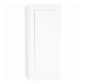 Hampton Bay Shaker Assembled Wall Kitchen Cabinet - Satin White, 18 in. W X 12 in. D X 42 in. H (Retail $178.00)