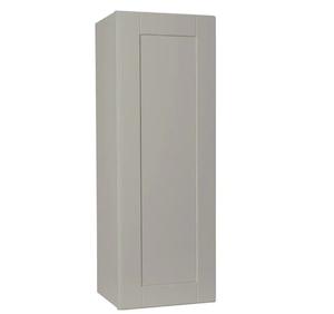 Hampton Bay Shaker Assembled Wall Kitchen Cabinet - Dove Gray, 15 in. W X 12 in. D X 42 in. H (Retail $187.00)