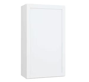 Hampton Bay Courtland Assembled Shaker Wall Kitchen Cabinet - Polar White, 24 in. W x 12 in. D x 42 in. H (Retail $184.00)