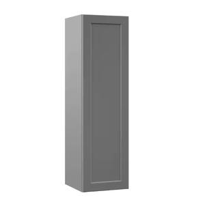 Hampton Bay Designer Series Melvern Storm Gray Shaker Assembled Wall Kitchen Cabinet - 12 in. x 42 in. x 12 in. (Retail $210.00)