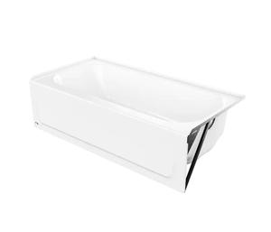 Bootz Industries Mauicast Rectangular Alcove Soaking Bathtub with Right Drain - White,  60 in. x 30 in. (Retail $529.00)