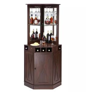 VEVOR Corner Industrial Bar Cabinet for Liquor and Glasses (Retail $109.69)