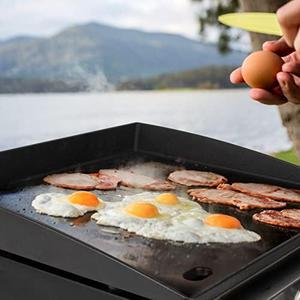 Cast Iron Flat Top Grill Griddle for Blackstone 17 inch Table Top Griddle with Front Grease System, Replacement for Blackstone 1650 Portable Grill, Come with Accessories Kit