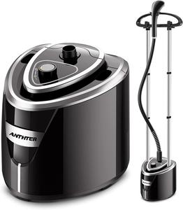 Professional Steamer for Clothes, Anthter 1500W Powerful Full Size Garment Steamers, 35s Fast Heat-up, 90 Mins of Continuous Steam Wrinkle Remover with 2.5L Water Tank, Perfect for Household