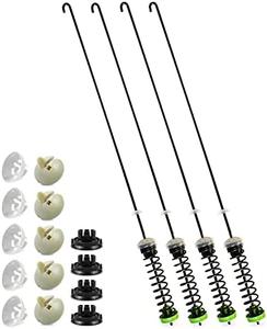 W11130362 Washer Suspension Rod Kit Compatible with Whirlpool Crosley Maytag Washing Machines, W10594080 W10735786 W10748956 WTW5000DW0, 4pcs (23.3in)
