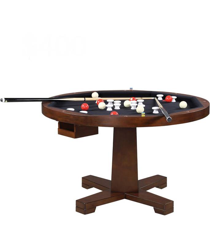 Marietta Round Wooden Game Table Tobacco (Chairs Not Included). Retail  $1,2700.00 Auction