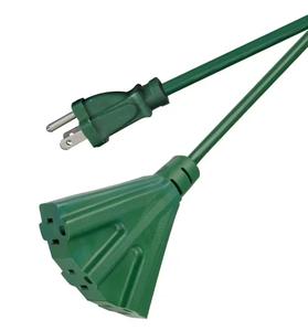 (3) HDX Indoor/Outdoor Multi-Outlet Extension Cord - Green, 2ft 15-Amp 125V 14-Gauge  (Retail $9.04/ea)