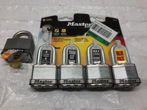 (5) Assorted Master Lock