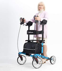 OasisSpace Heavy Duty Upright Walker for 450 lb,Bariatric Upright Walker Rollator with Wide Seat,Stand up Rollator Mobility Walking Aid for Elderly, Seniors and Adult Blue , New, Retail price $200