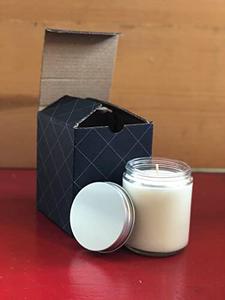 Set of 12 Bulk Unlabeled Scented 9 Ounce Candles in Individual Gift Boxes | Silver Lid, 100% Soy Wax | Perfect for Resale, Gifts, Weddings, Parties, Favors, New,