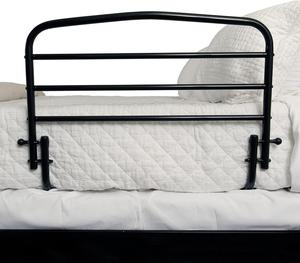 Stander 30&#34; Safety Bed Rail, Folding Bedside Safety Guard Rail for Adults, Seniors, and Elderly, Under Mattress Bed Safety Handle for Home, Fits Most King, Queen, Full, and Twin Beds, Standing Assist , New, Retail price $98