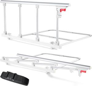 CanFord Bed Rails for Elderly Adults Safety, Folding Bedside Assist Rail Handle, Fall Prevention Safety Hand Guard Grab for Seniors &#38; Surgery Patients, Fit King, Queen, Full, Twin(Tool-Free Assembly), New, Retail price $80