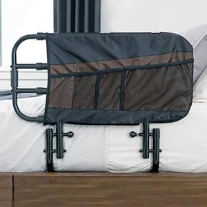 Stander EZ Adjust Bed Rail, Adjustable Senior Bed Rail and Bed Assist Grab Bar for Elderly Adults with Organizer Pouch, New, Retail price $109