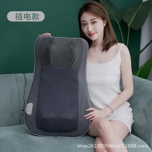 Shoulder Neck Back Massage Cushion Multi-functional Electric Kneading Hot Compress Massage Pillow Lumbar Pillow Massager Tool, Open Box, Retail price $70