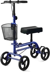 RINKMO Knee Scooter&#65292;Steerable Knee Walker Economical Knee Scooters for Foot Injuries Best Crutches Alternative (Blue 1), New, Retail price $130