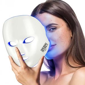 NEWKEY Blue Light Therapy for Acne,7 Colors LED Face Mask Light Therapy, Blue Red Light Therapy Mask for Wrinkle Acne - Photon Skin Care Beauty Mask , New, Retail price $151
