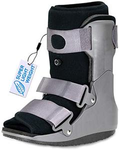ExoArmor Superlight Walking Boot for Sprained Ankle, Foot Brace for Injured Foot, Stress Fracture, Broken Foot or Plantar Fasciitis. Air Liner. Short (Small), New, Retail price $50