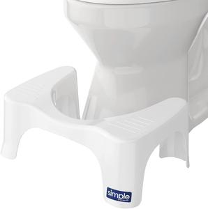 Squatty Potty Simple Toilet Stool, White, 7&#34; , Open Box,