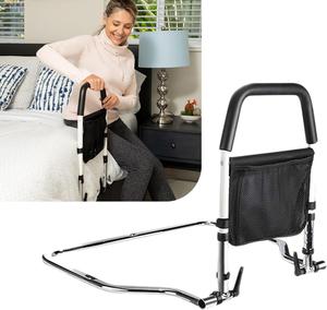 WELLORA Bed Rails for Elderly Adults Safety - Height Adjustable &#38; Storage Pocket - Bed Railings for Seniors -Disability Bed Rails - The Bed Cane Fits Any Bed &#38; Makes Getting in &#38; Out Easy Again , New,