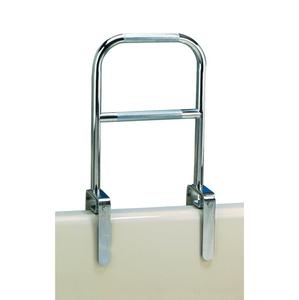 Carex Dual Level Bathtub Rail, Chrome Finish 12&#34; W x 1&#34; D x 16&#34; H, Open Box, Retail price $51
